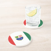 Vlag van de Federatie Bosnië-Herzegovina Zandsteen Onderzetter (Zijkant)