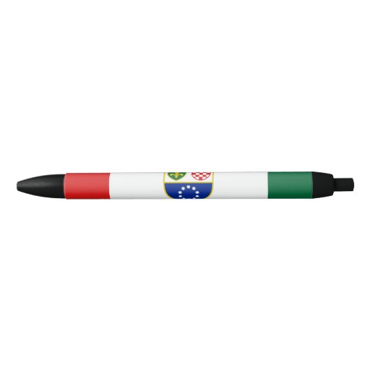 Vlag van de Federatie Bosnië-Herzegovina Zwarte Inkt Pen (Voorkant)