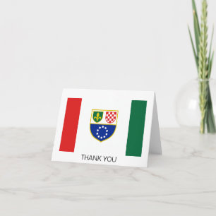 Vlag van de Federatie van Bosnië en Herzegovina Bedankkaart
