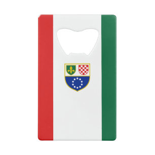 Vlag van de Federatie van Bosnië en Herzegovina Creditkaart Flessenopener