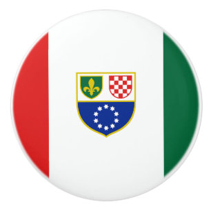 Vlag van de Federatie van Bosnië en Herzegovina Keramische Knop