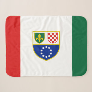 Vlag van de Federatie van Bosnië en Herzegovina Sherpa Deken