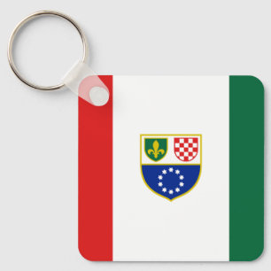Vlag van de Federatie van Bosnië en Herzegovina Sleutelhanger