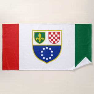 Vlag van de Federatie van Bosnië en Herzegovina Strandlaken