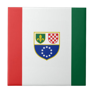 Vlag van de Federatie van Bosnië en Herzegovina Tegeltje