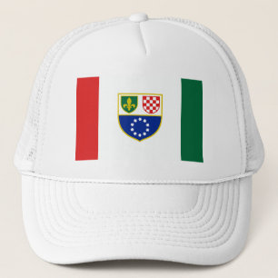 Vlag van de Federatie van Bosnië en Herzegovina Trucker Pet