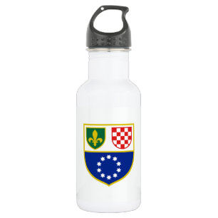 Vlag van de Federatie van Bosnië en Herzegovina Waterfles