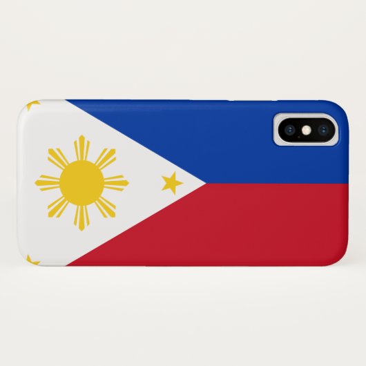 Vlag van de Filipijnen Case-Mate iPhone Case (Achterkant (horizontaal))