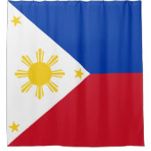 Vlag van de Filipijnen Douchegordijn (Voorkant)
