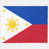 Vlag van de Filipijnen Fleece Deken (Voorkant (Horizontaal))