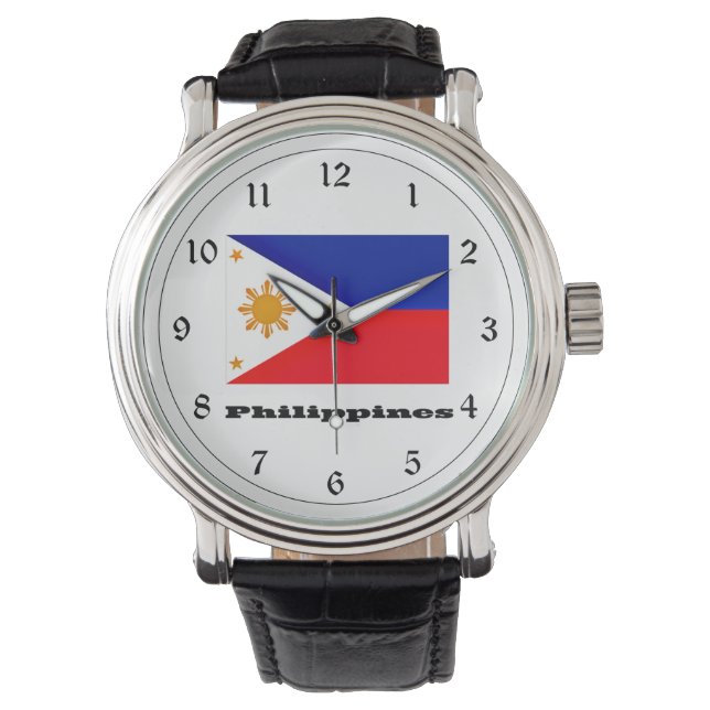 Vlag van de Filipijnen Horloge (Voorkant)