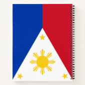 Vlag van de Filipijnen Notitieboek (Achterkant)