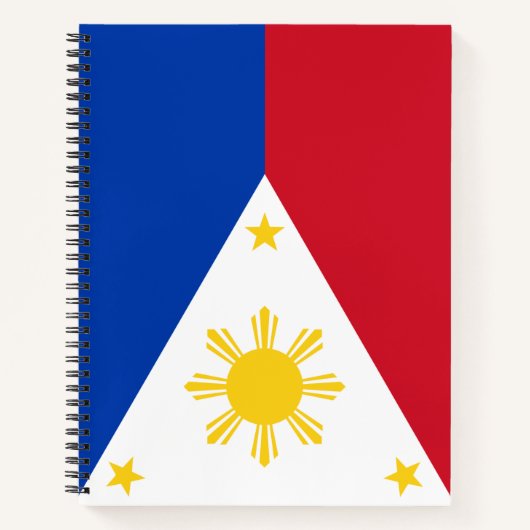 Vlag van de Filipijnen Notitieboek (Voorkant)