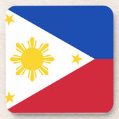 Vlag van de Filipijnen Onderzetter (Voorkant)