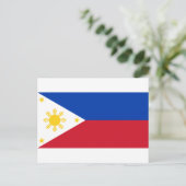 vlag van de Filipijnen (Pilipinas) Briefkaart (Staand voorkant)