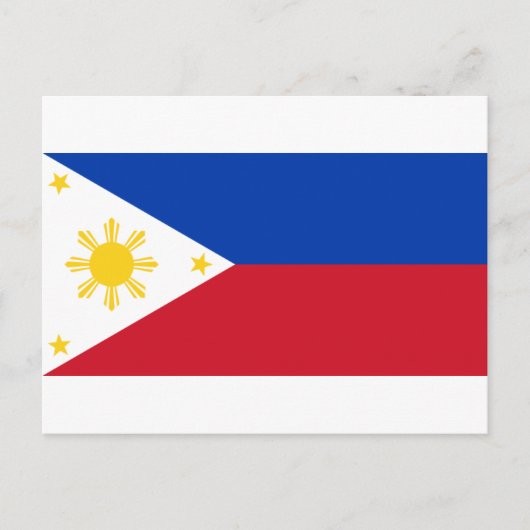 vlag van de Filipijnen (Pilipinas) Briefkaart (Voorkant)