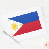 Vlag van de Filipijnen Rechthoekige Sticker (Envelop)