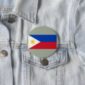 Vlag van de Filipijnen Ronde Button 7,6 Cm (In situ)
