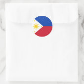 Vlag van de Filipijnen Ronde Sticker (Tas)