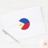 Vlag van de Filipijnen Ronde Sticker (Envelop)