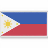 Vlag van de Filipijnen Sticker (Voorkant)