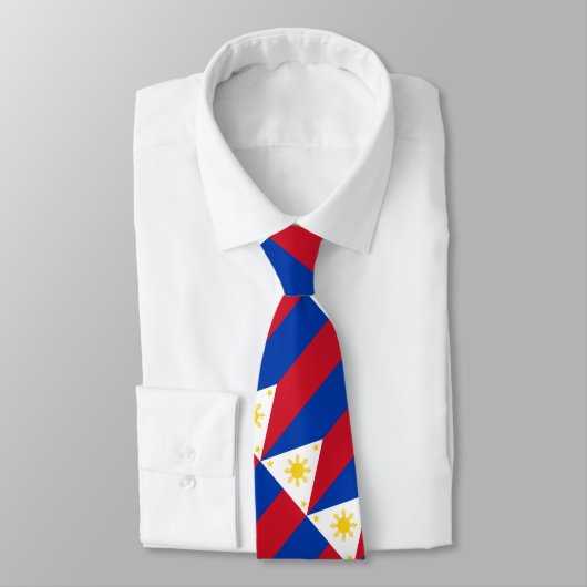 Vlag van de Filipijnen Stropdas (Gebonden)