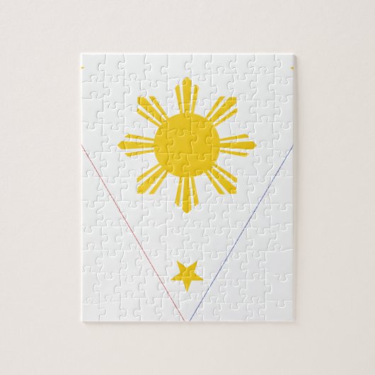 Vlag van de Filipijnen - Tatlong Bituin te Isang Legpuzzel (Verticaal)