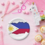 Vlag van de fillipinen papieren bordje (Feest)