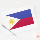 Vlag van de fillipinen rechthoekige sticker (Envelop)