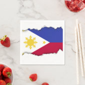 Vlag van de fillipinen servet (Insitu)