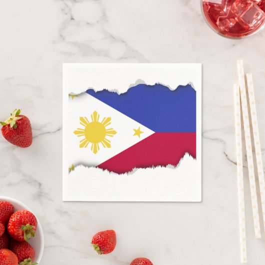 Vlag van de fillipinen servet (Insitu)