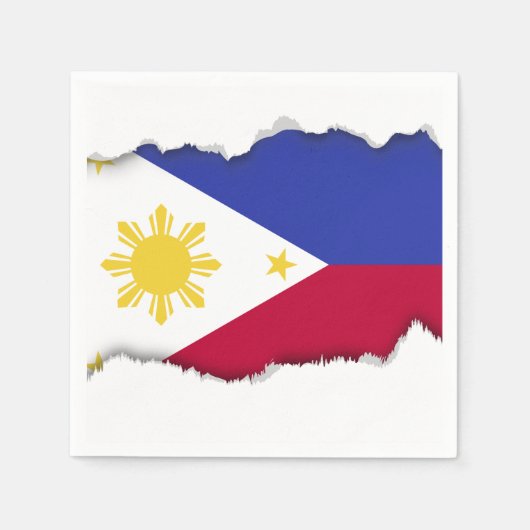 Vlag van de fillipinen servet (Voorkant)