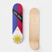 Vlag van de fillipinen skateboard (Voorkant)