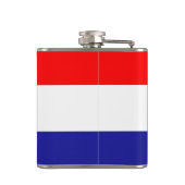 Vlag van de fles met vinylwikkel van Kroatië Heupfles (Achterkant)