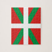 Vlag van de foto van Baskenland Puzzle Legpuzzel (Verticaal)