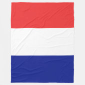 Vlag van de Franse grote Tricolore Fleece Deken (Voorkant)