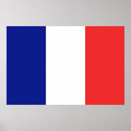 Vlag van de Franse grote Tricolore Poster (Voorkant)