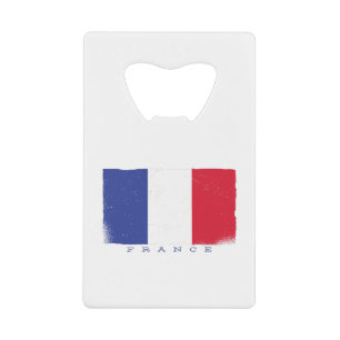 Vlag van de Franse Republiek Creditkaart Flessenopener