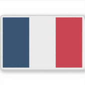 Vlag van de Franse Republiek (Frankrijk) Sticker (Voorkant)