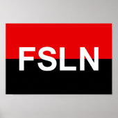 Vlag van de FSLN Poster (Voorkant)