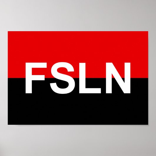 Vlag van de FSLN Poster (Voorkant)