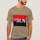 Vlag van de FSLN T-shirt (Voorkant)
