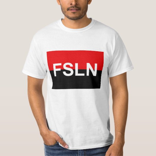 Vlag van de FSLN T-shirt (Voorkant)