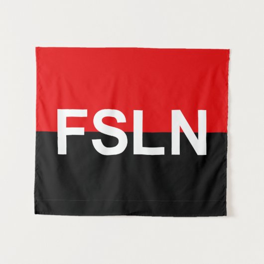 Vlag van de FSLN Wandkleed (Voorkant (horizontaal))
