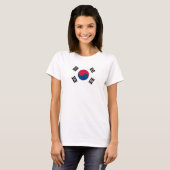 Vlag van de fundamentele T-shirt van de Zuid-Korea (Voorkant volledig)