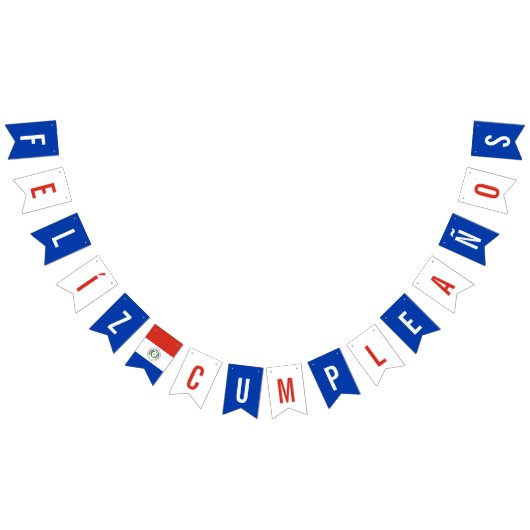 Vlag van de geboortedag van Paraguay Vlaggetjes (Alle)