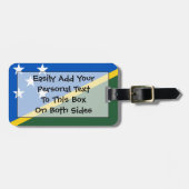 Vlag van de gemakkelijke identiteitskaart van de S Bagagelabel (Voorkant horizontaal)