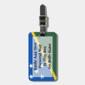 Vlag van de gemakkelijke identiteitskaart van de S Bagagelabel (Voorkant verticaal)