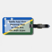 Vlag van de gemakkelijke identiteitskaart van de S Bagagelabel (Achterkant horizontaal)