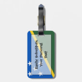 Vlag van de gemakkelijke identiteitskaart van de S Bagagelabel (Achterkant verticaal)